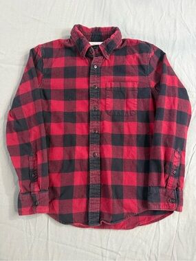 Men's Abercrombie & Fitch Red Plaid Flannel Shirt S